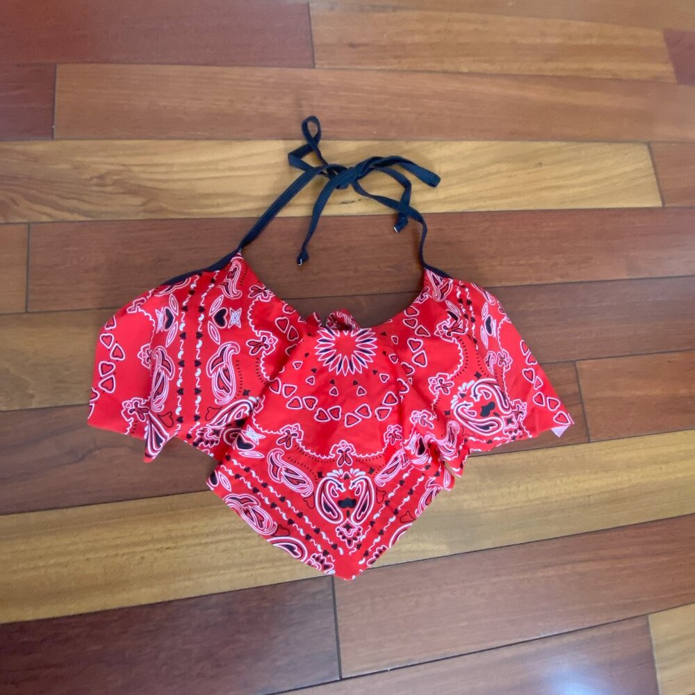 Boho Bandana bikini top size Medium